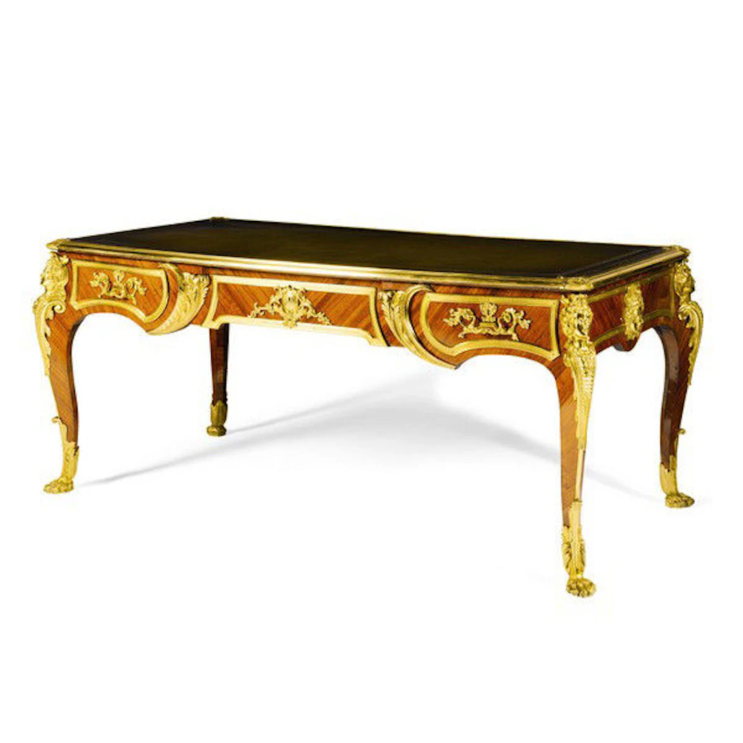 A French kingwood bureau plat late 19th/early 20th century