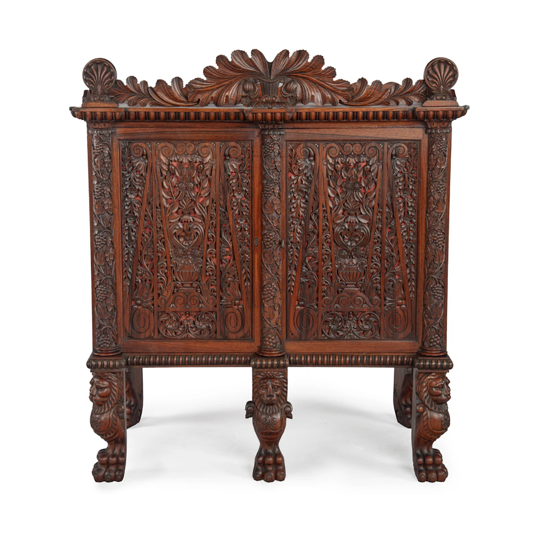 A Fine Mid-19th Century Anglo-Indian Side Cabinet or Cupboard of Indian
