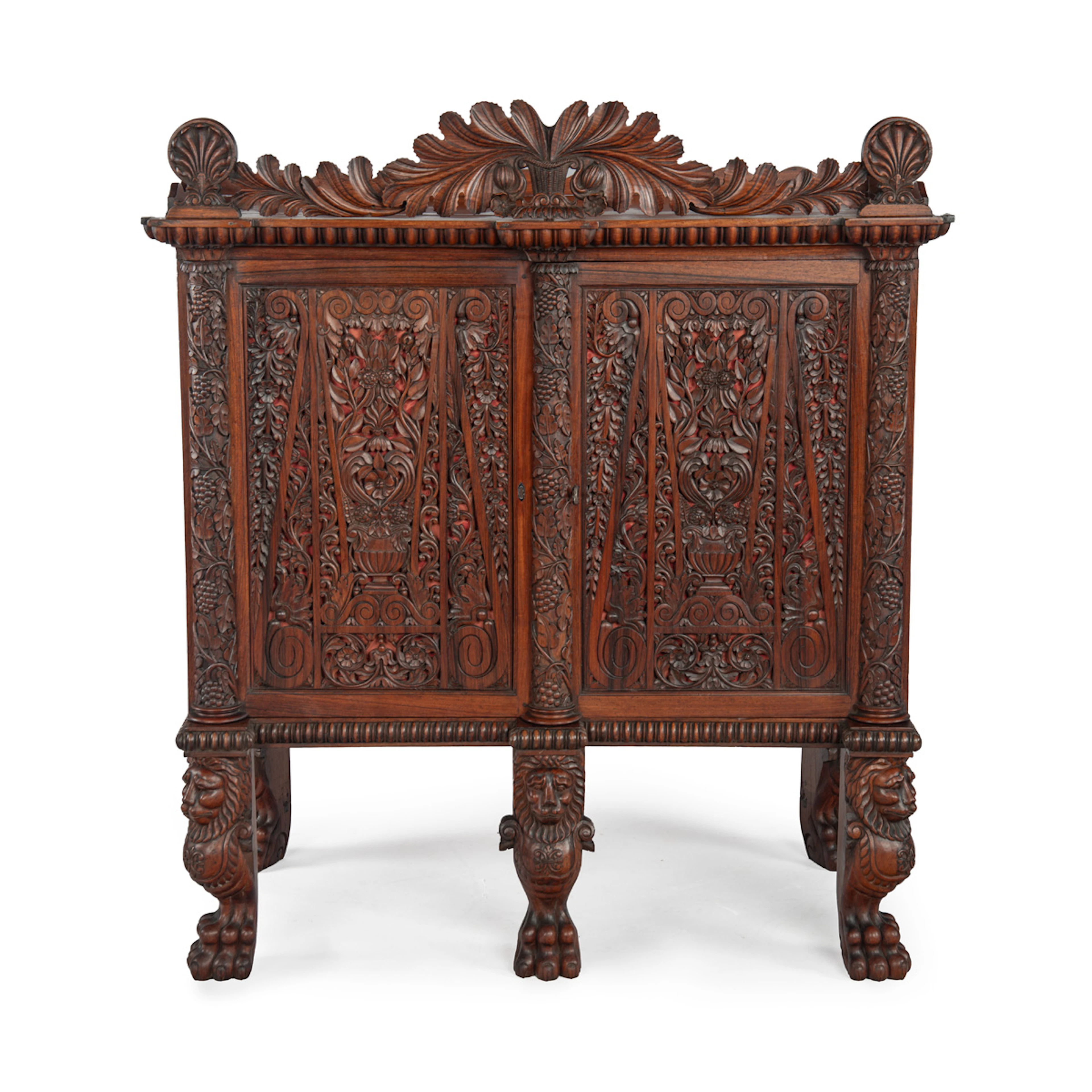 A Fine Mid-19th Century Anglo-Indian Side Cabinet or Cupboard of Indian