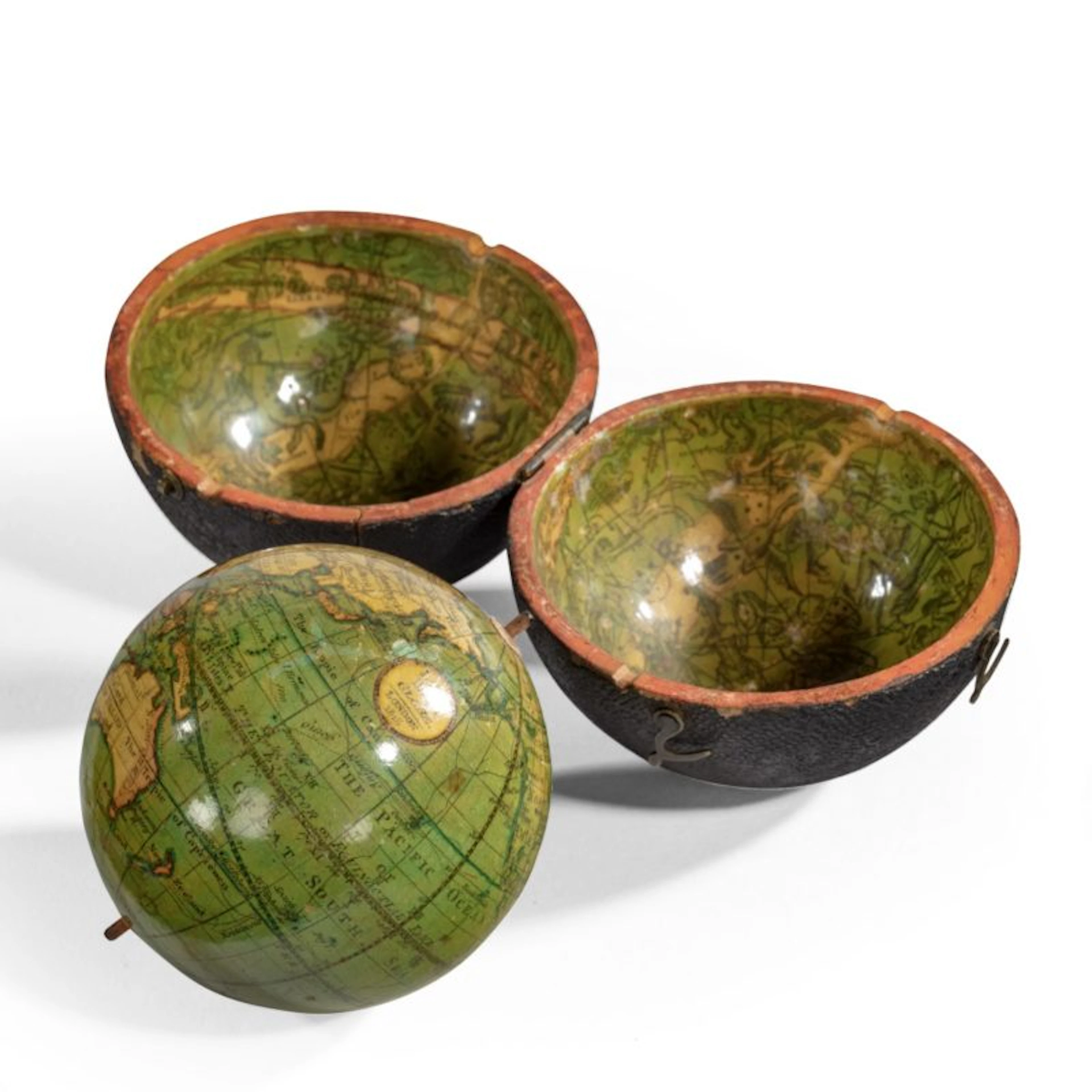 A 3 ½ inch Regency Lane’s pocket globe, dated 1818