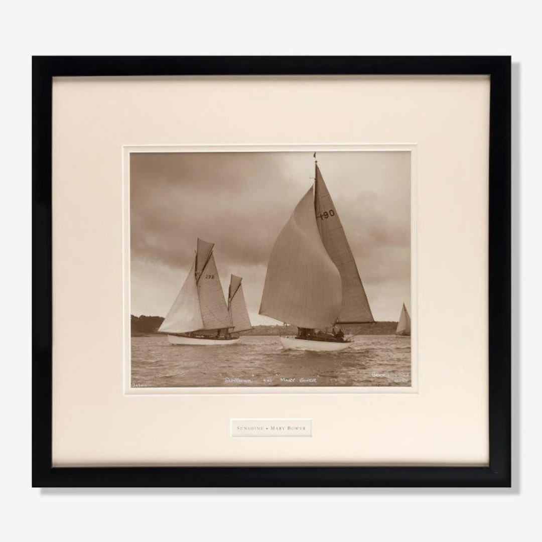 Original Beken photograph of the Gaff rigged Ketch sunshine Circa 1950