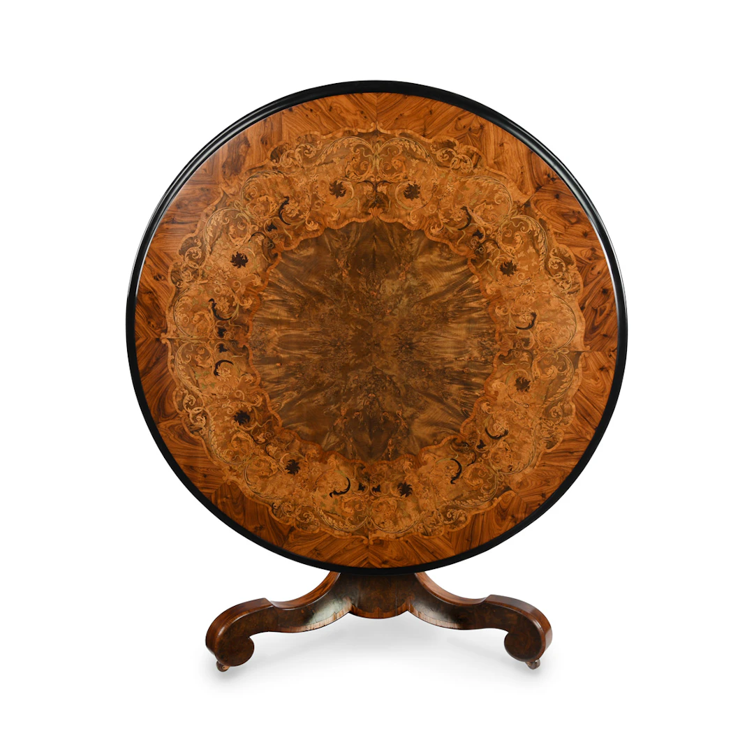 A Fine Victorian Marquetry Centre Table Attributed to Blake and Co