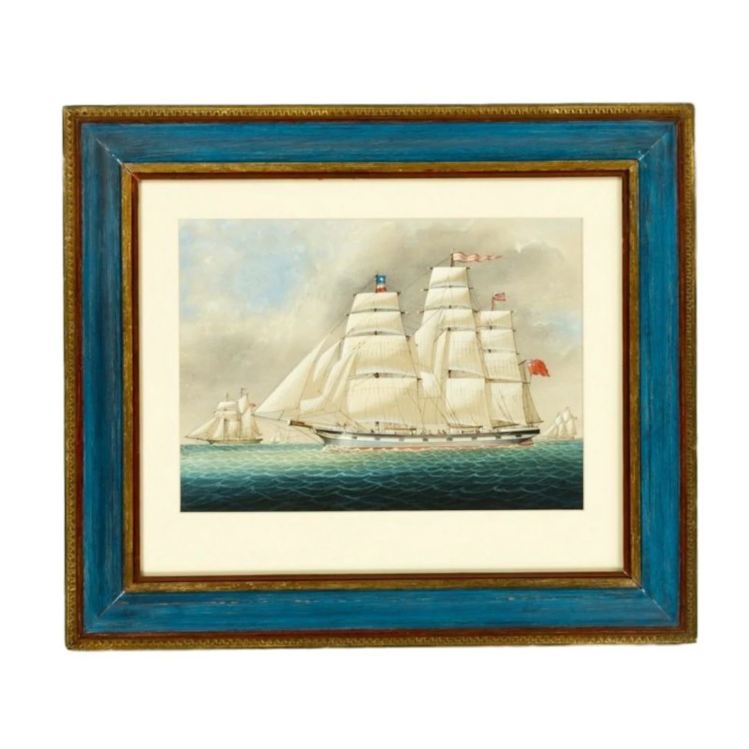 Watercolour of The SS City of Manchester