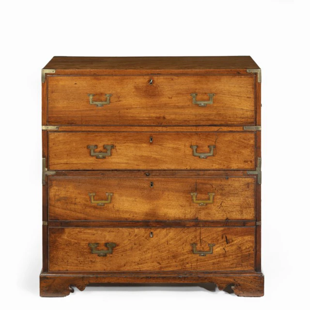 An Anglo-Chinese hardwood naval officer’s campaign chest