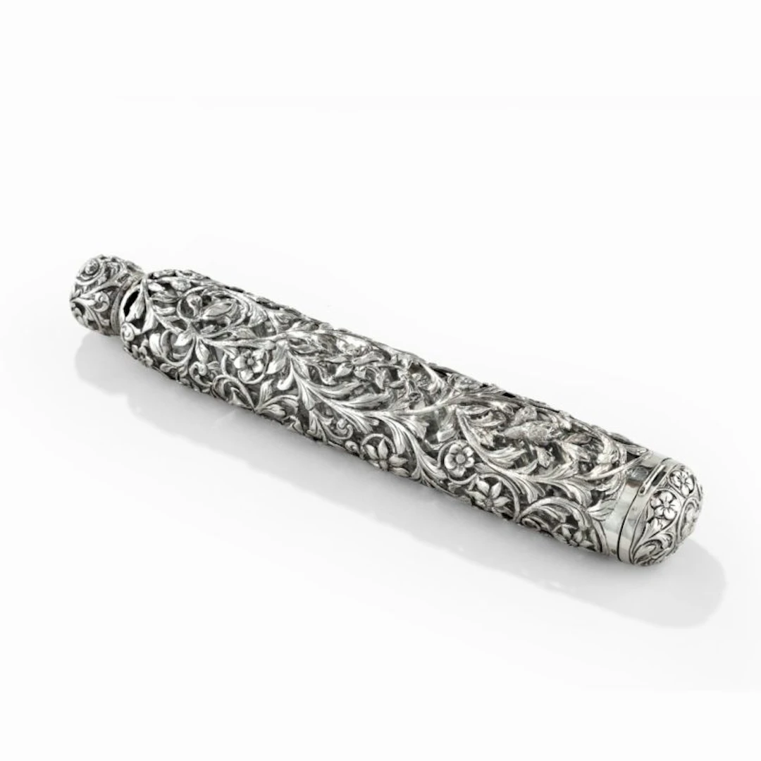 Silver double ended scent bottle