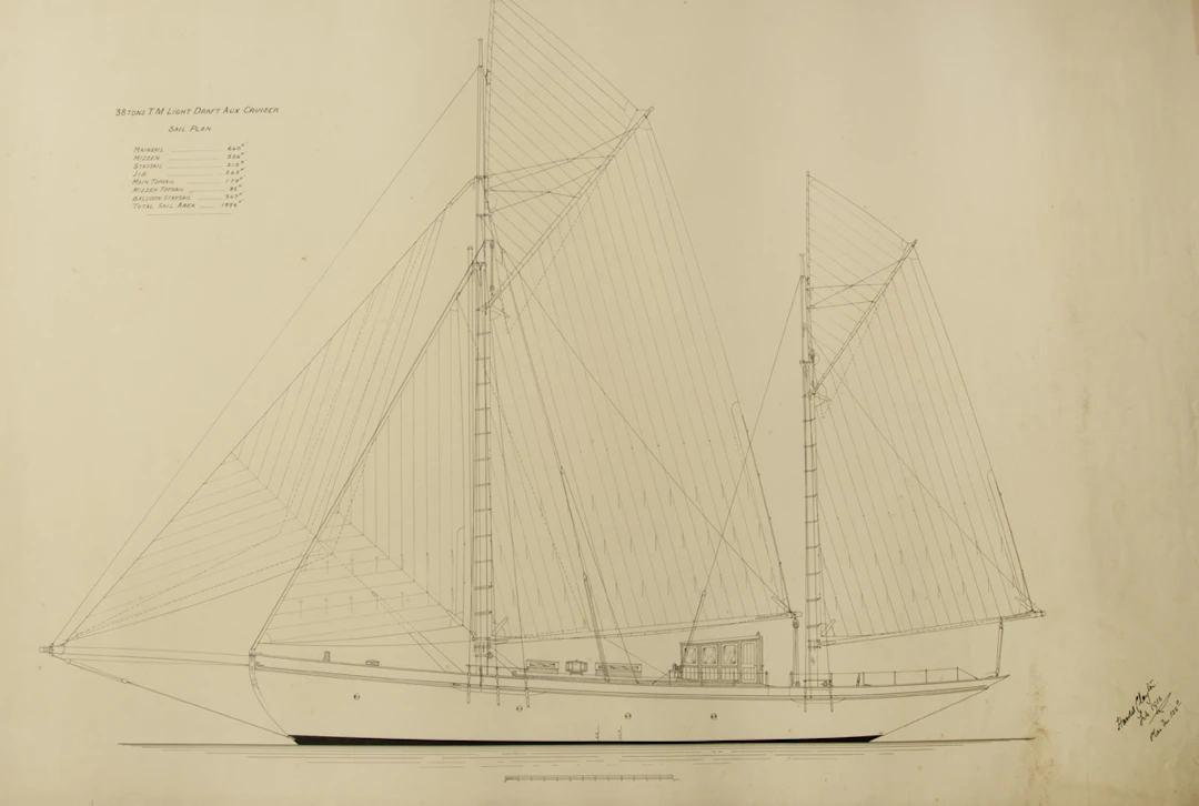 Sir Harold Dudley Clayton: Naval architect and boat builder’s plans
