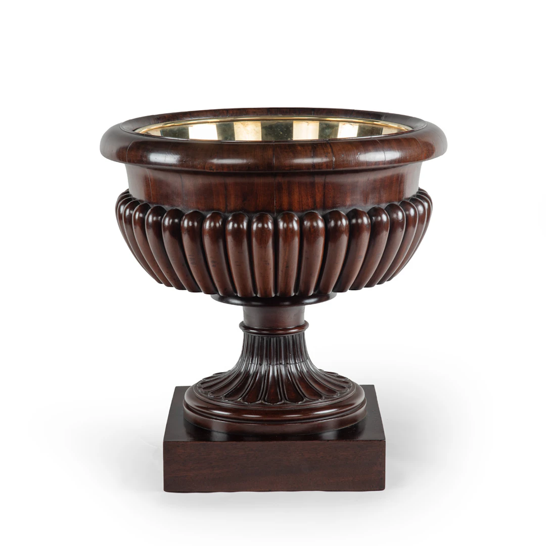 A fine George IV mahogany wine cooler attributed to Gillows