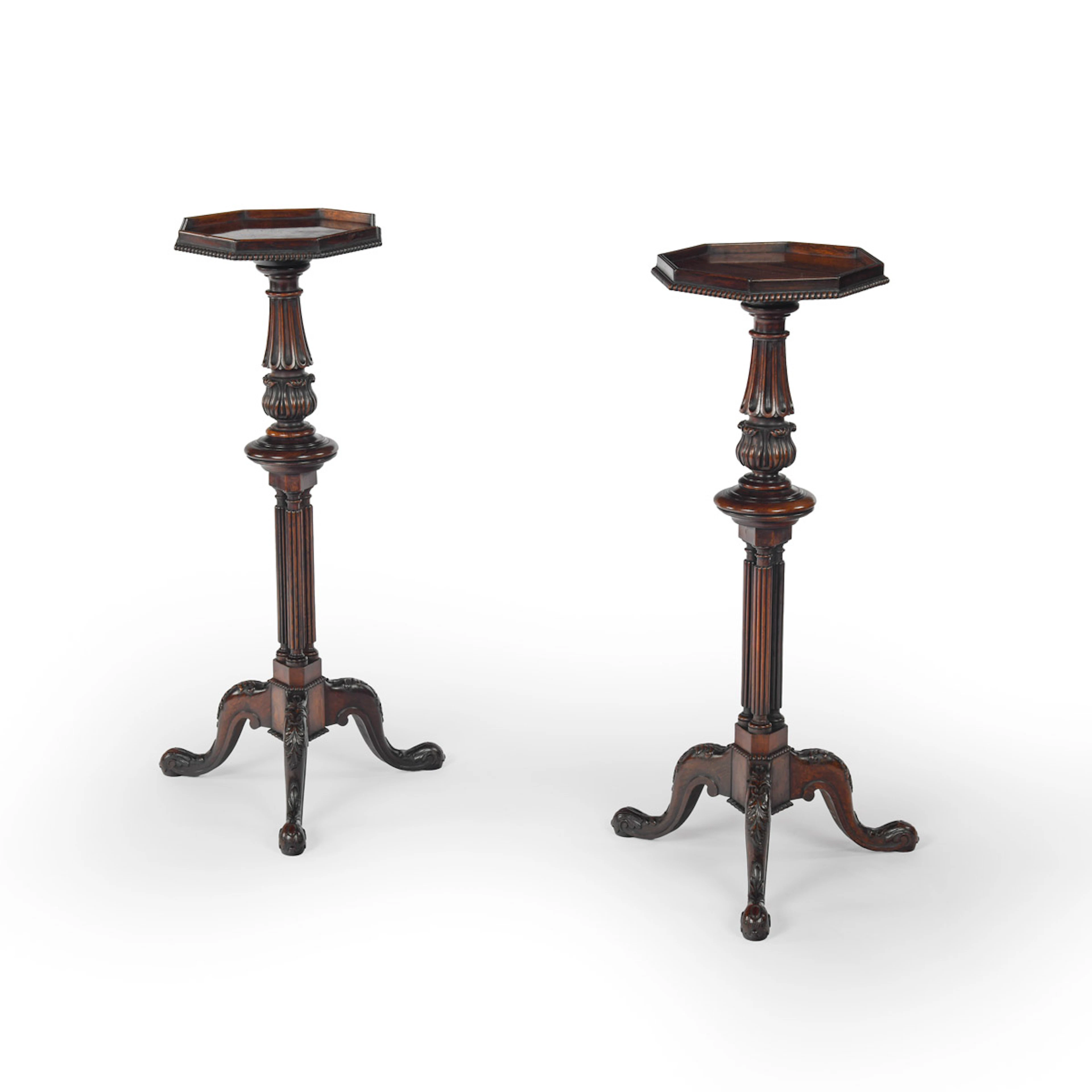 A Fine Pair of Late Regency Period Rosewood Side Tables, Firmly Attributed