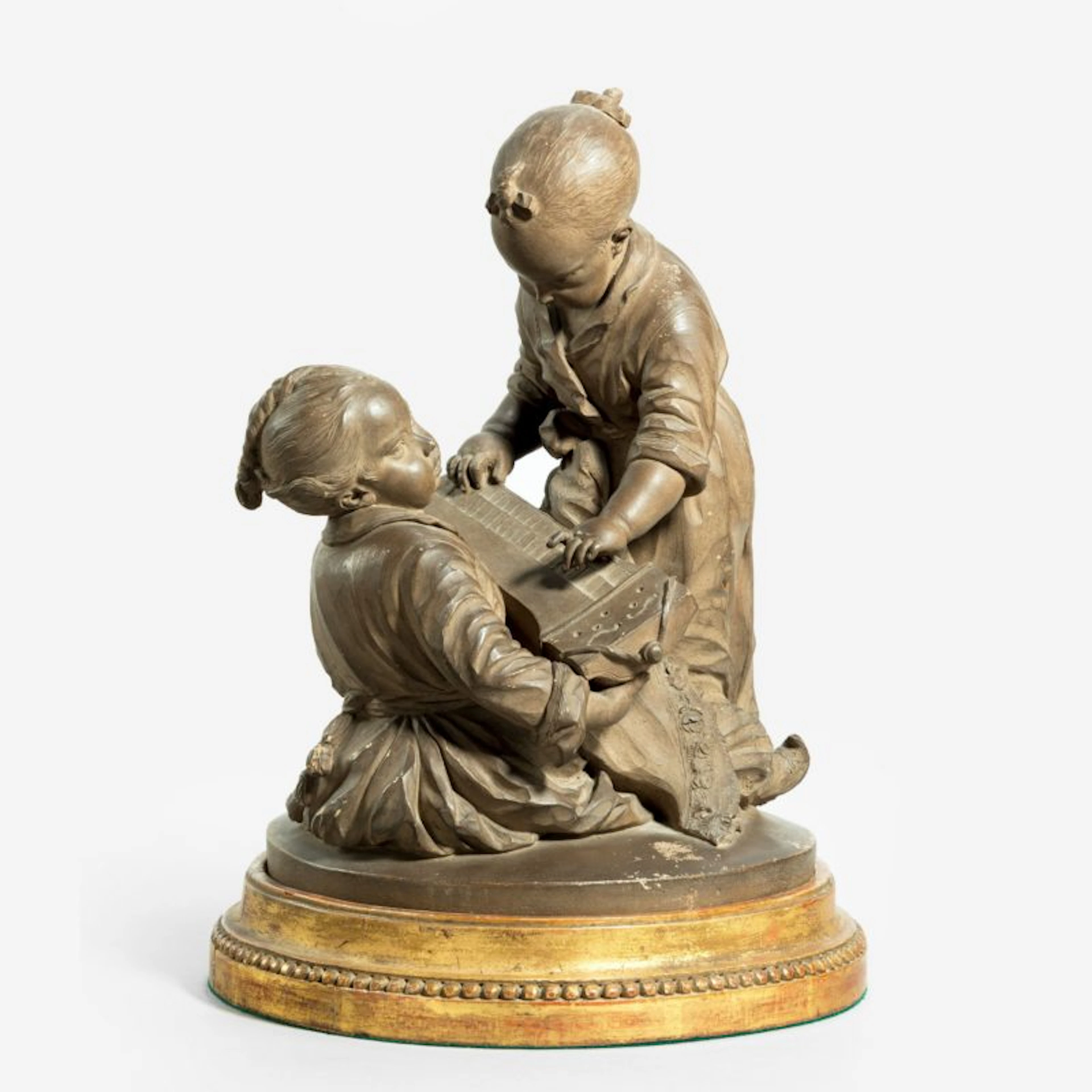19th century French terracotta orientalist group