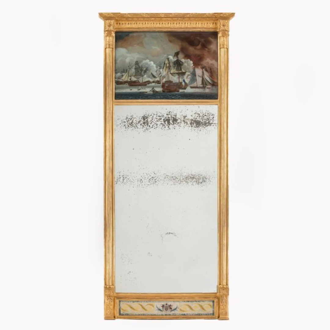 An unusual Nelson commemorative mirror c1815