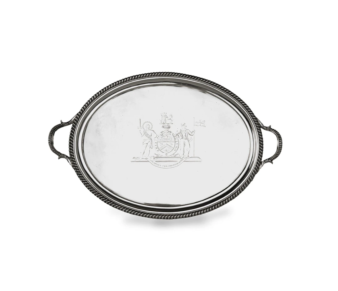 Admiral Sir John Duckworth’s George III Silver Salver, by John Mewburn 1813