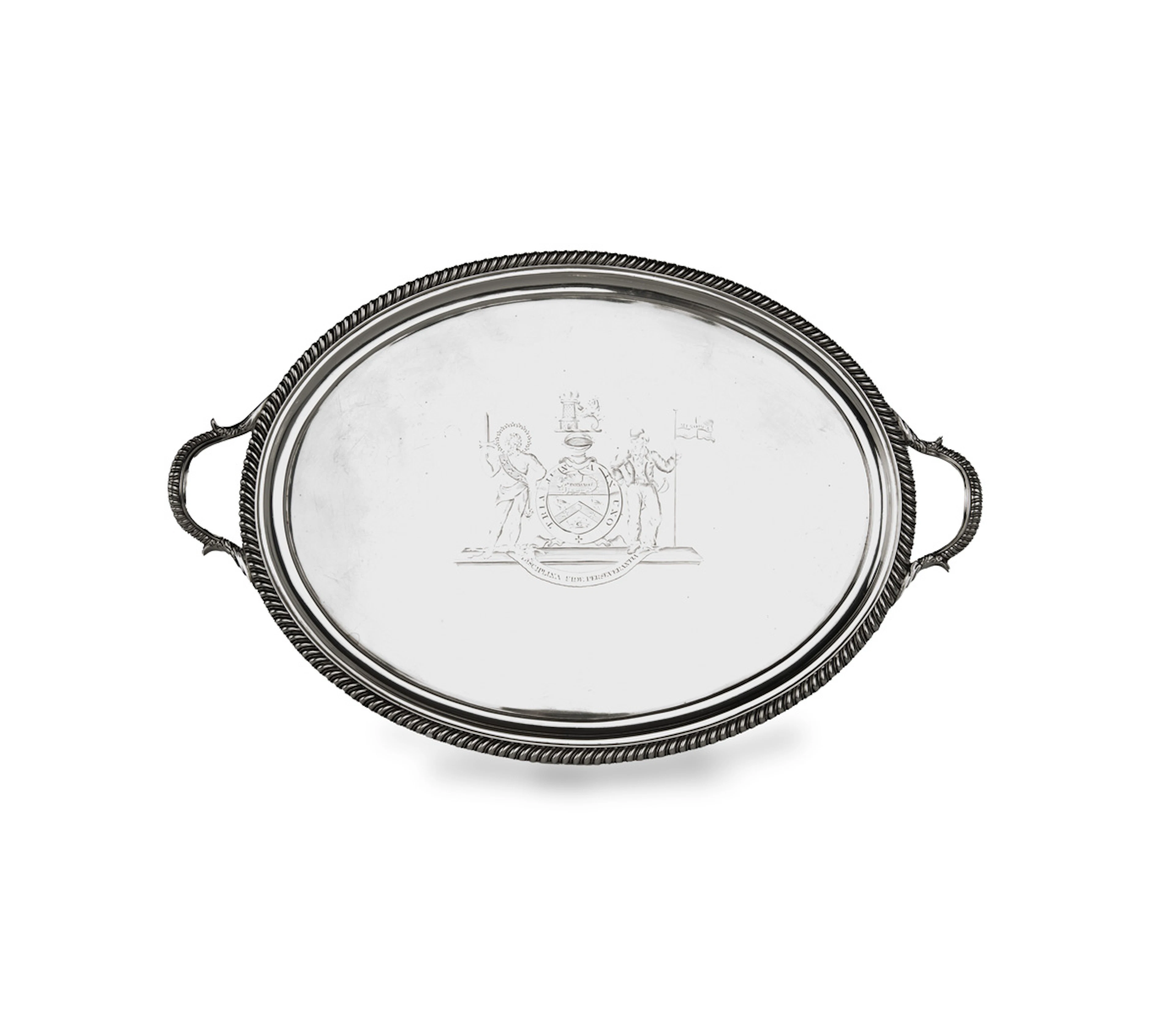 Admiral Sir John Duckworth’s George III Silver Salver, by John Mewburn 1813