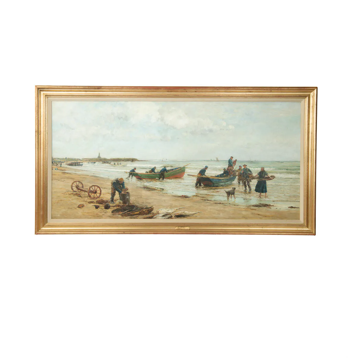 William Lionel Wyllie: Newbiggin Bay, Exhibited at the Royal Academy, 1893
