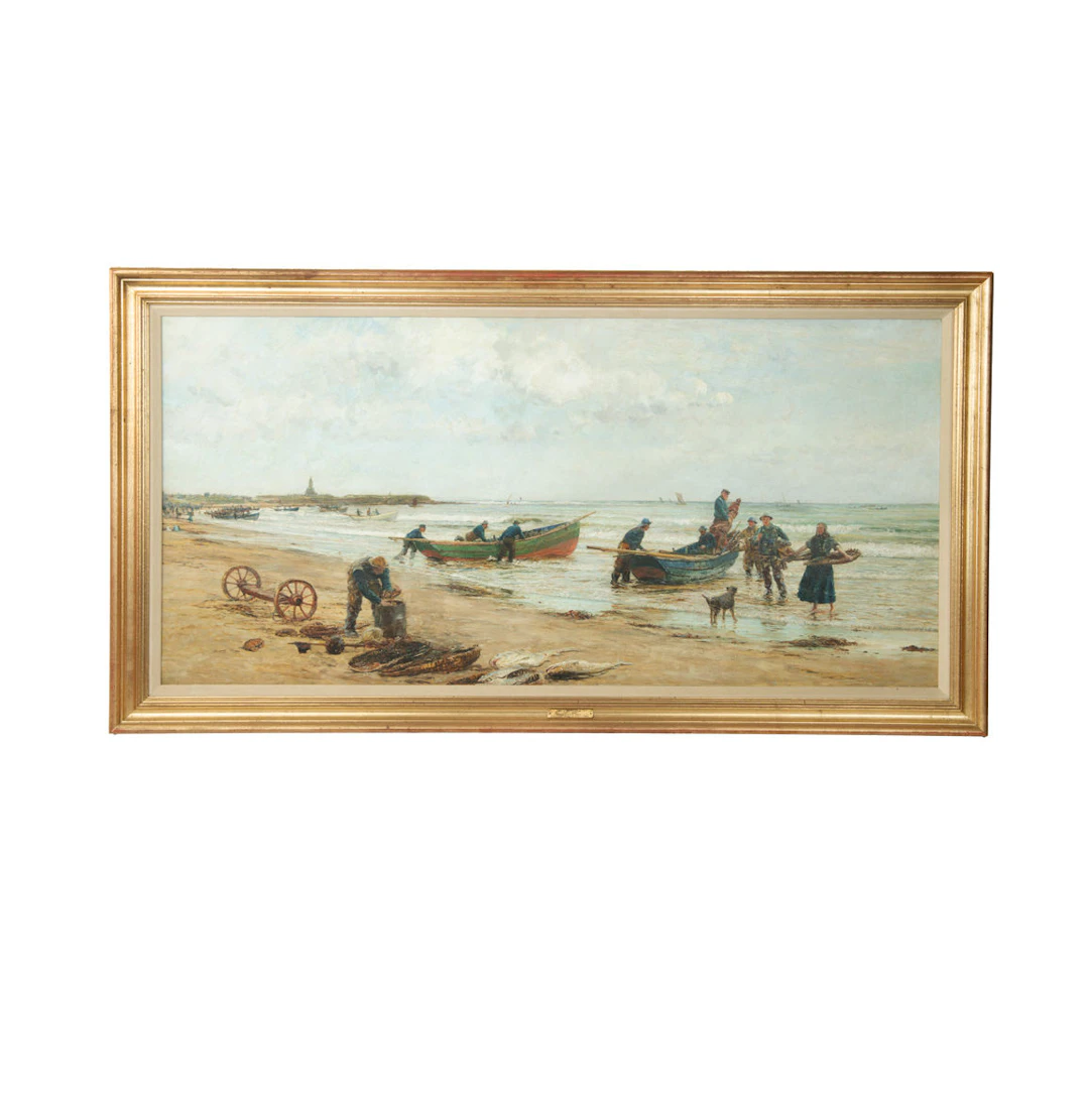William Lionel Wyllie: Newbiggin Bay, Exhibited at the Royal Academy, 1893