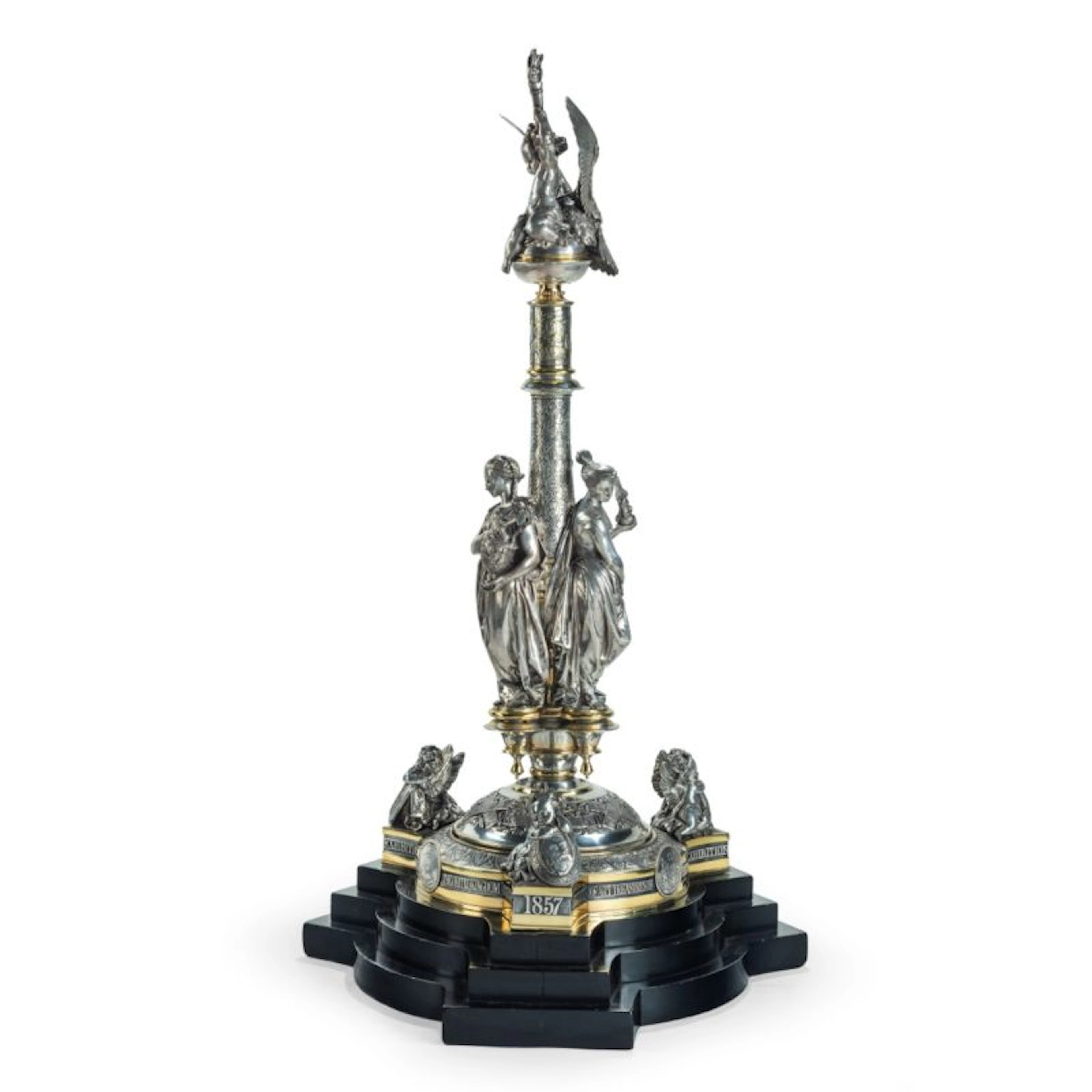 A Centrepiece Presented to Thomas Fairbairn for Organising the 1857