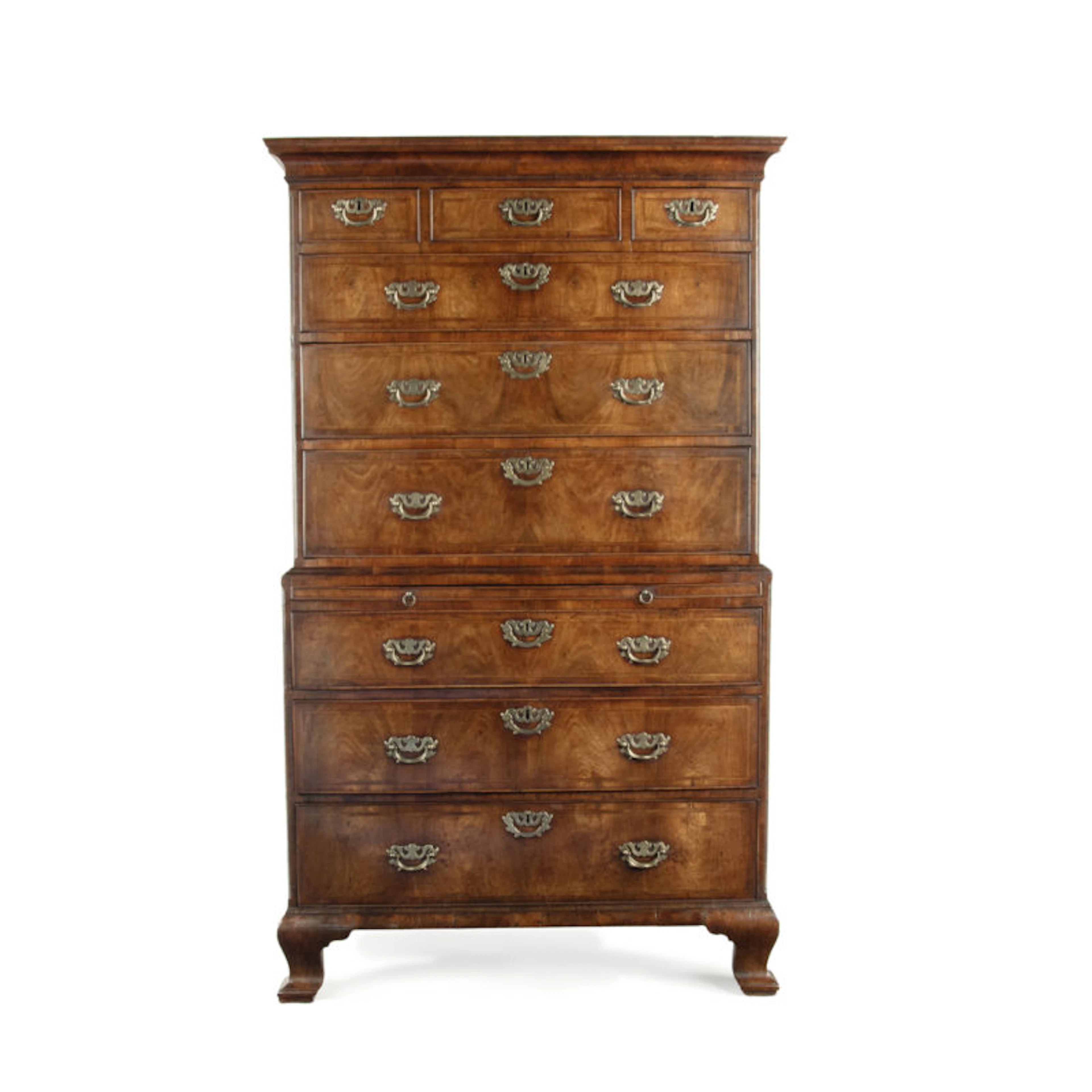 A very fine George I walnut tallboy