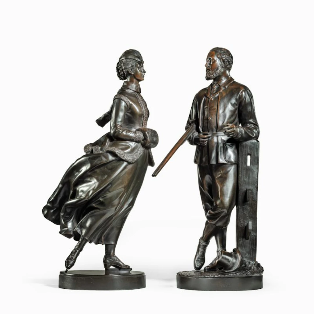 Prince Edward and Princess Alexandra of Wales by Count Gleichen
