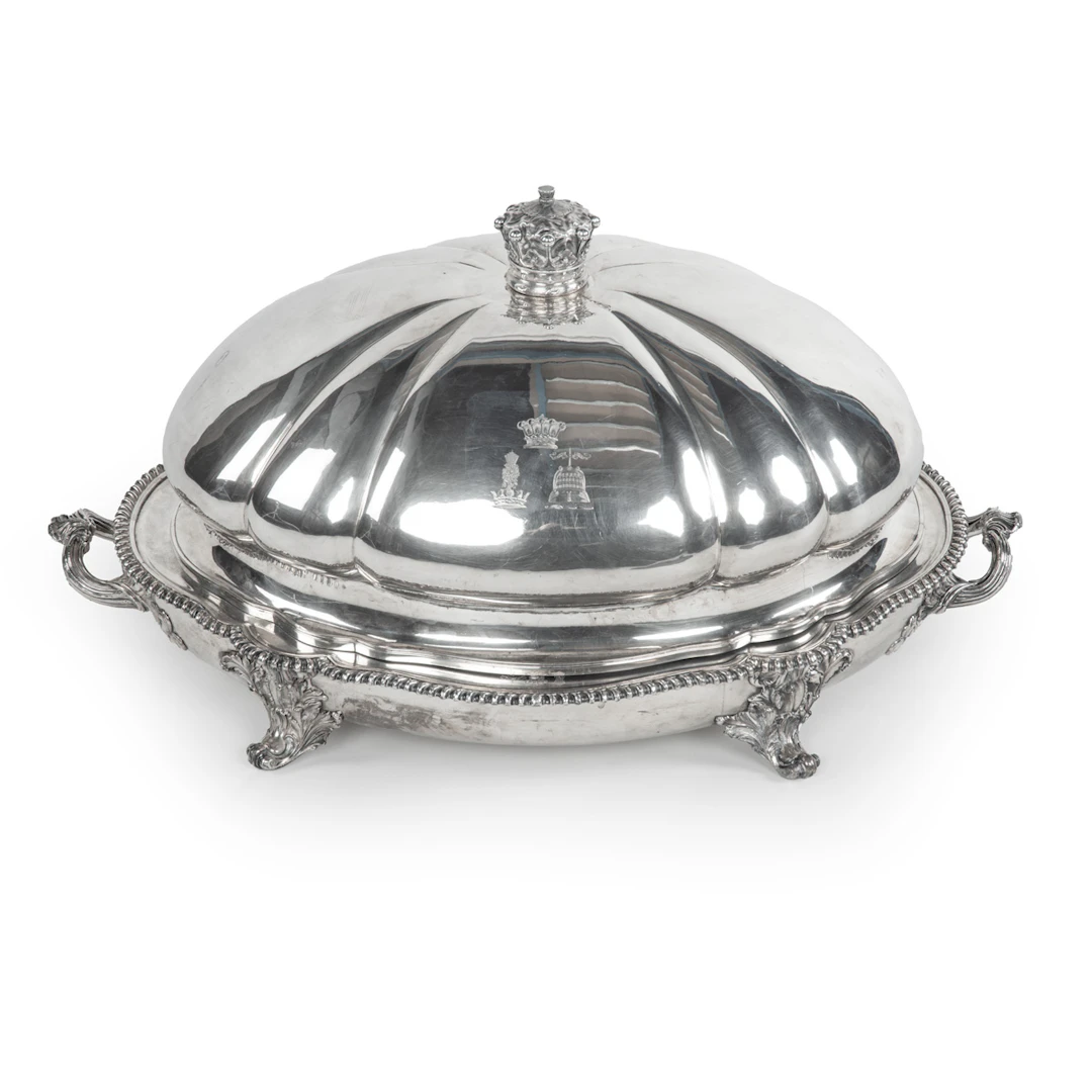 Earl Nelson’s Old Sheffield Plated Heated Venison Dish or Tureen and