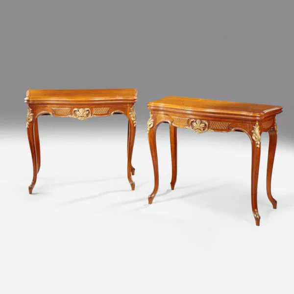 Walnut Antique Card Tables