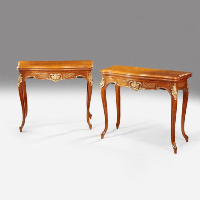 Walnut Antique Card Tables