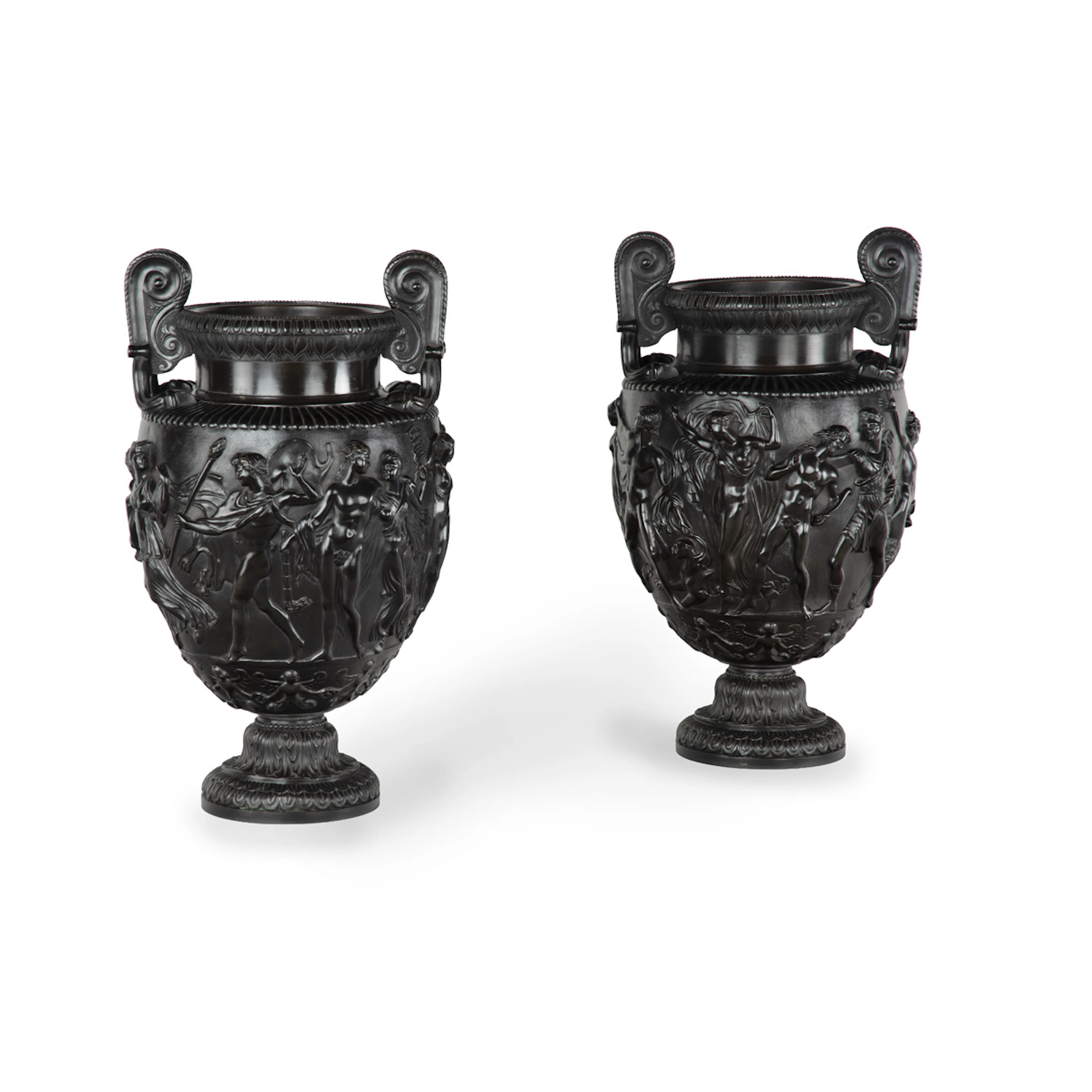 A Fine Pair of Mid 19th Century Bronze Grand Tour Copies of the Townley