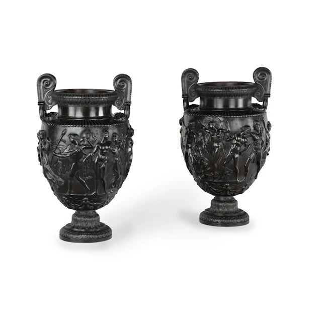 A Fine Pair of Mid 19th Century Bronze Grand Tour Copies of the Townley