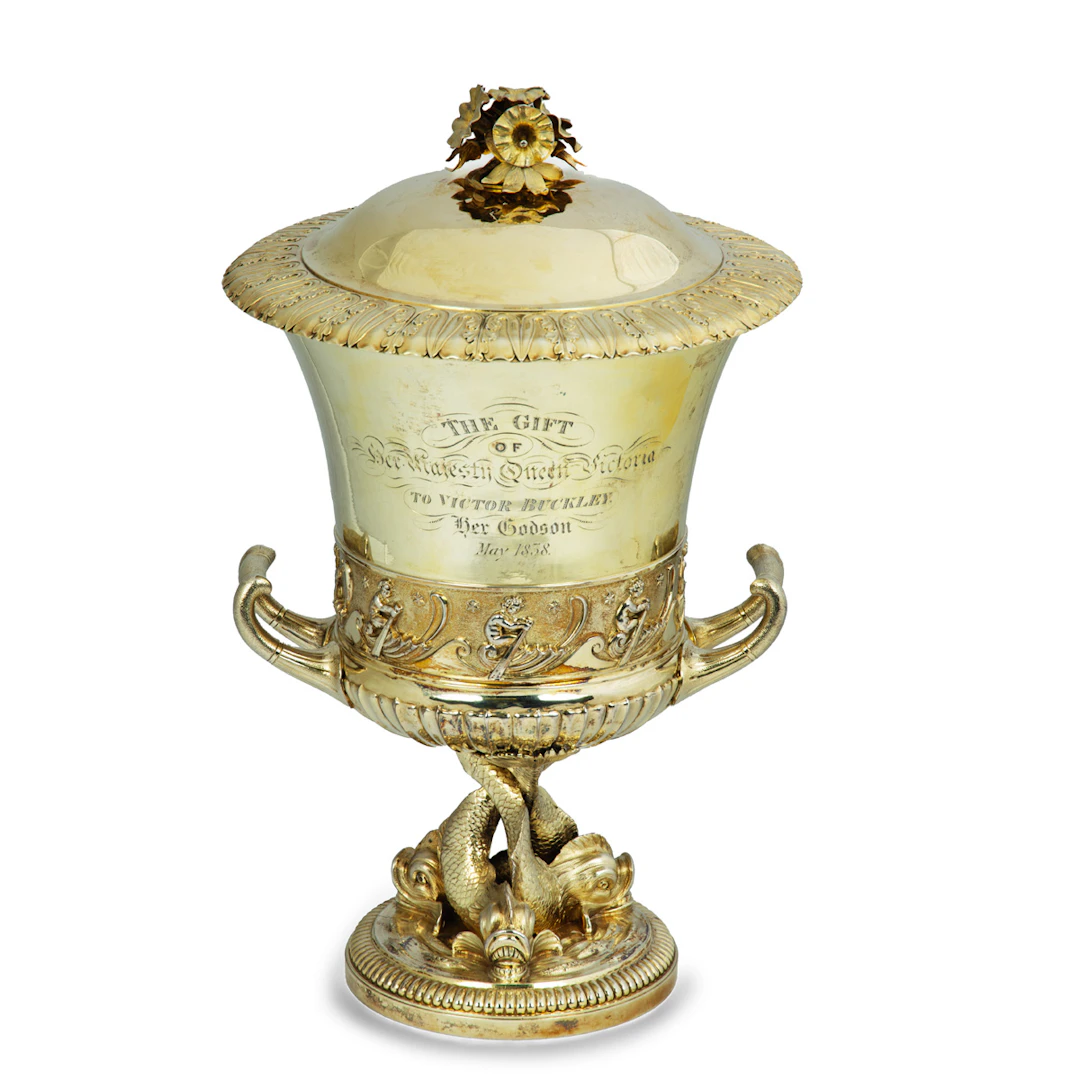 A George IV Silver Gilt Cup and Cover Made by Rundell, Bridge and
