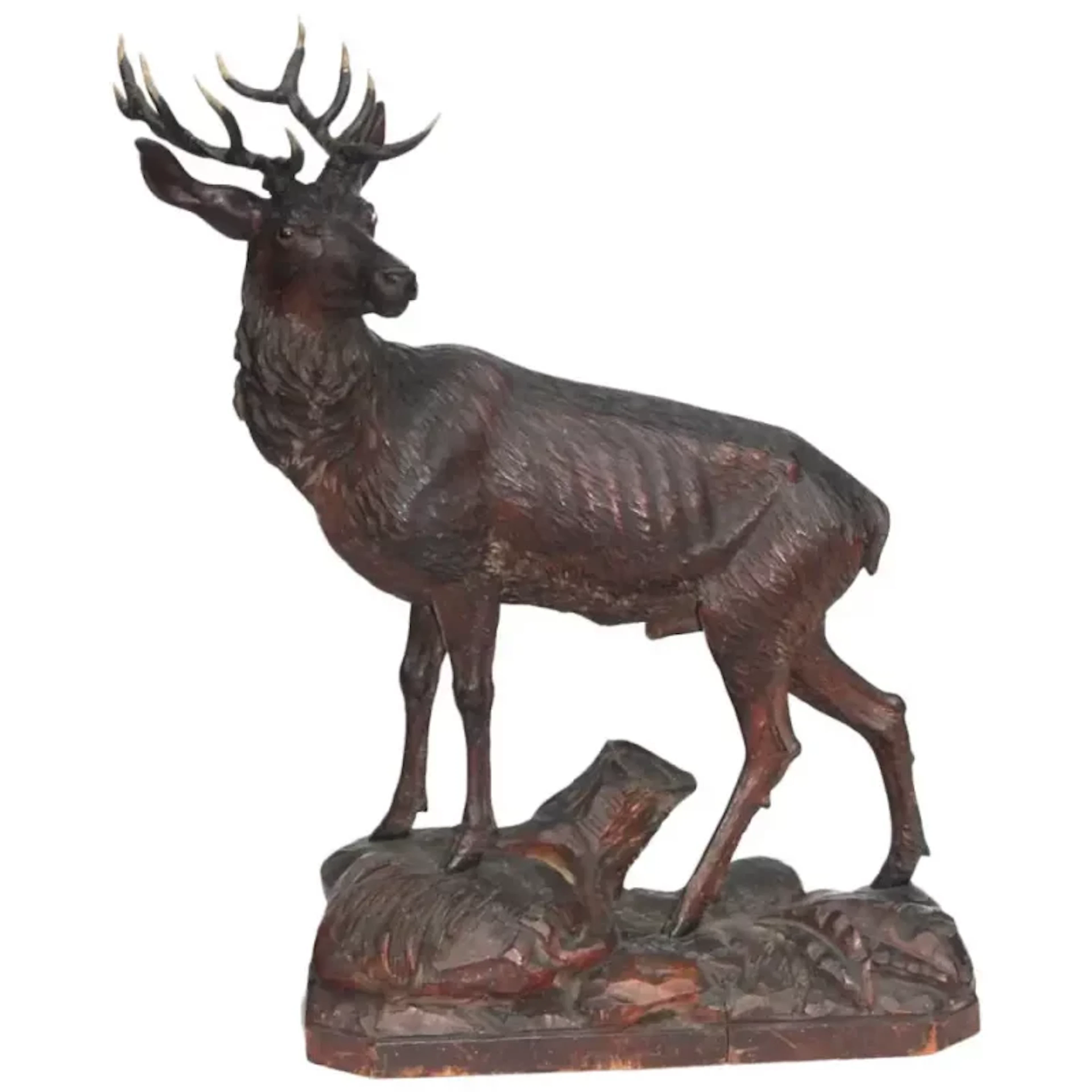 A fine late 19th century Black Forest stag