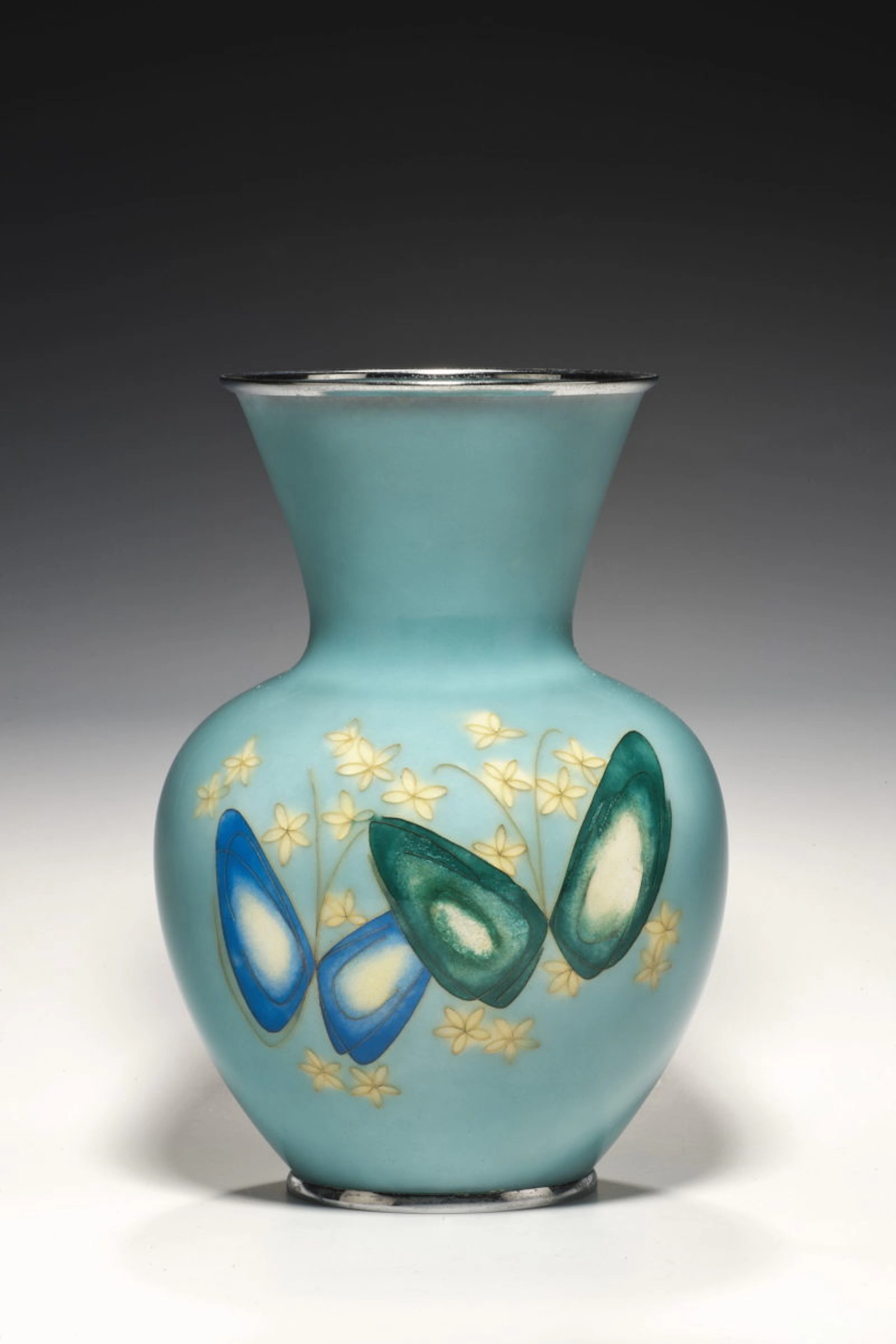 An unusual Japanese cloisonne vase by Tamura