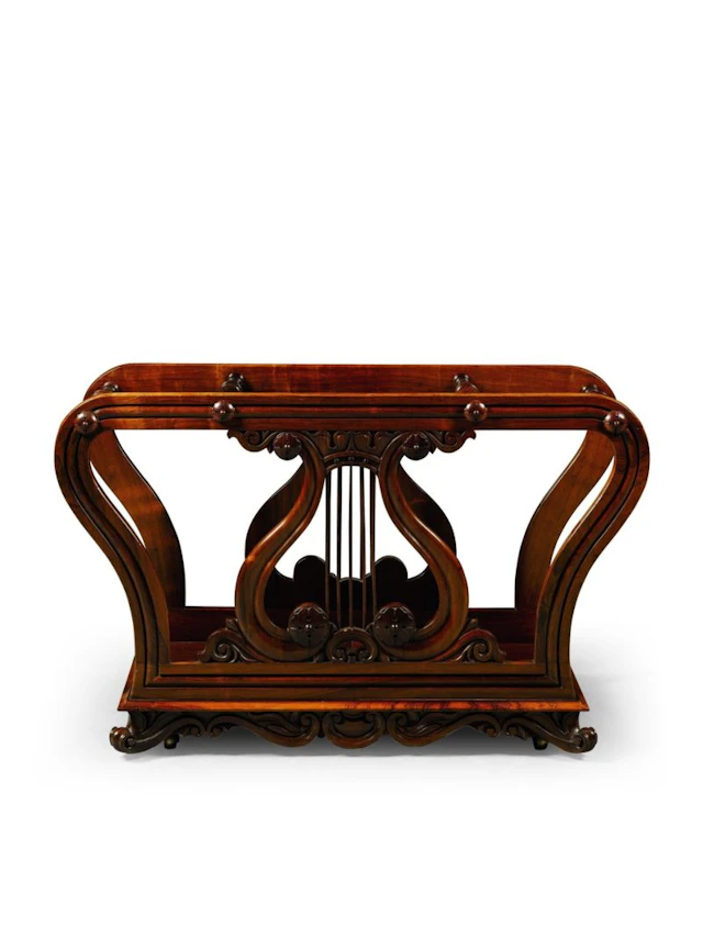A William IV rosewood Canterbury