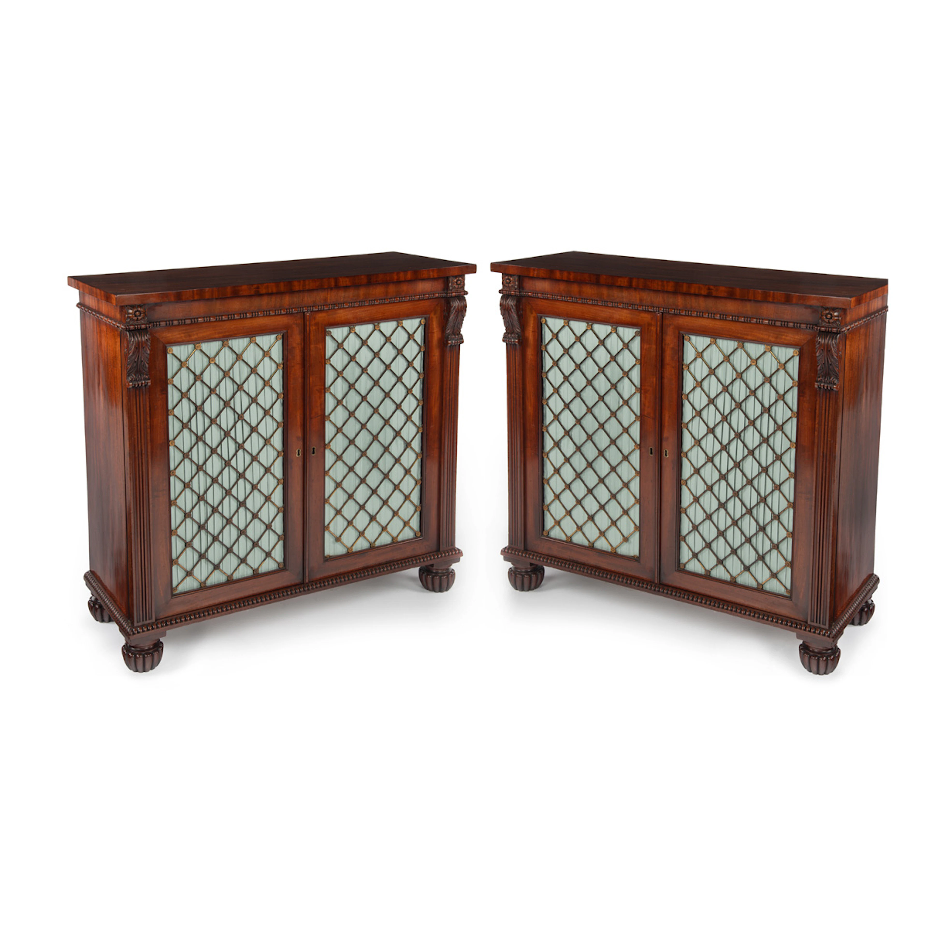 A Fine Pair of Regency Mahogany Side Cabinets by Gillows, c.1815