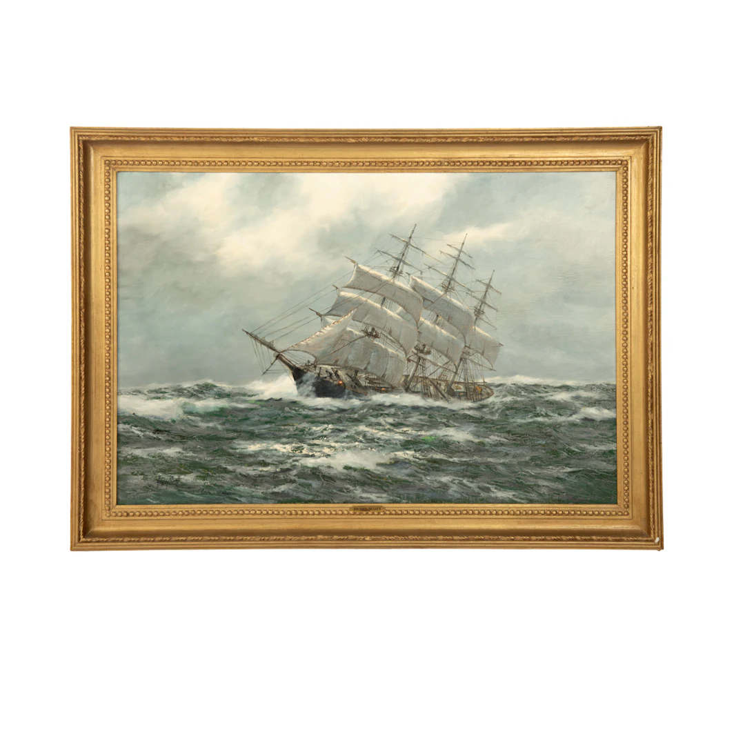 Henry Scott: Clipper Ship South Australian in Heavy Seas