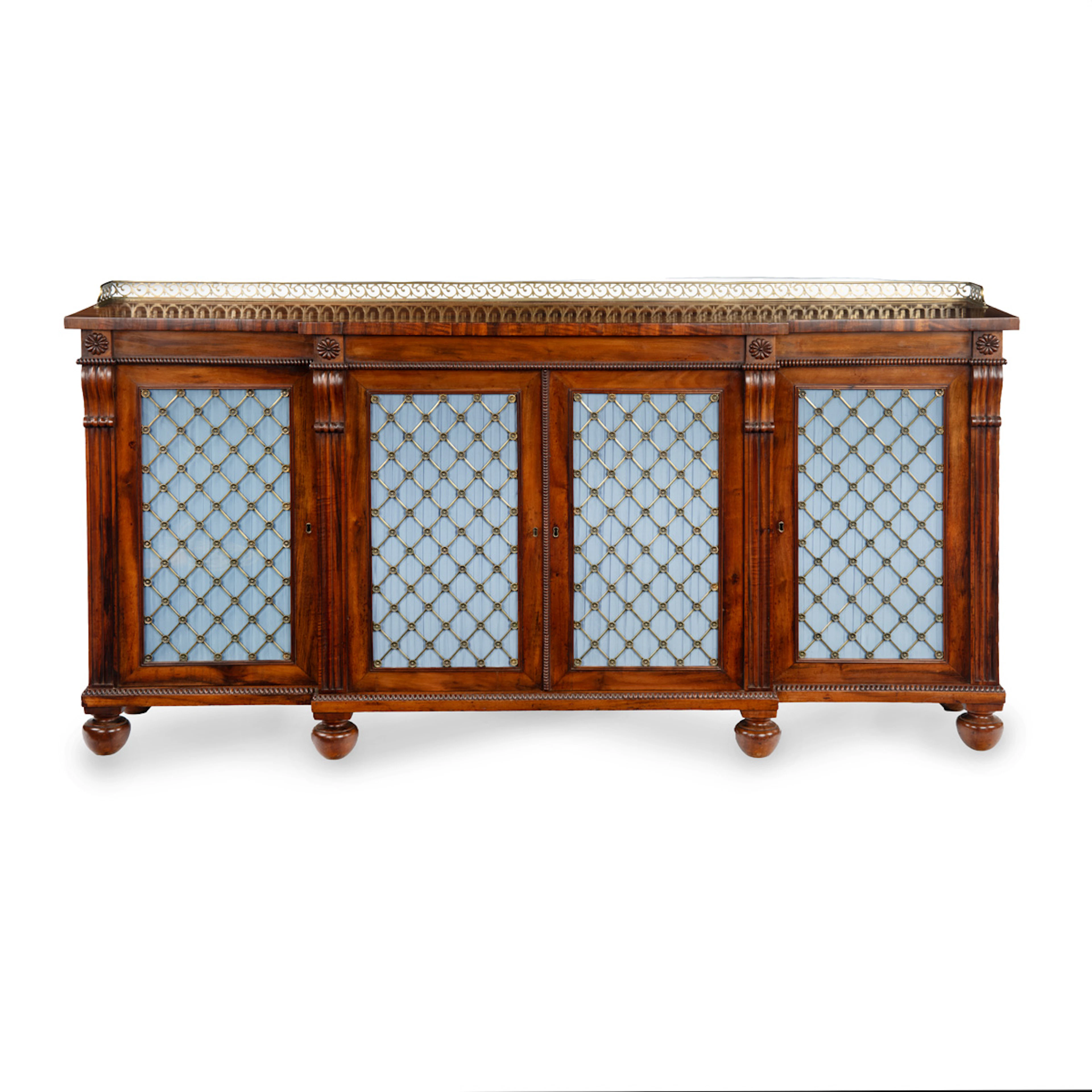 A Fine Late Regency Breakfront Side Cabinet by Gillows, c.1825