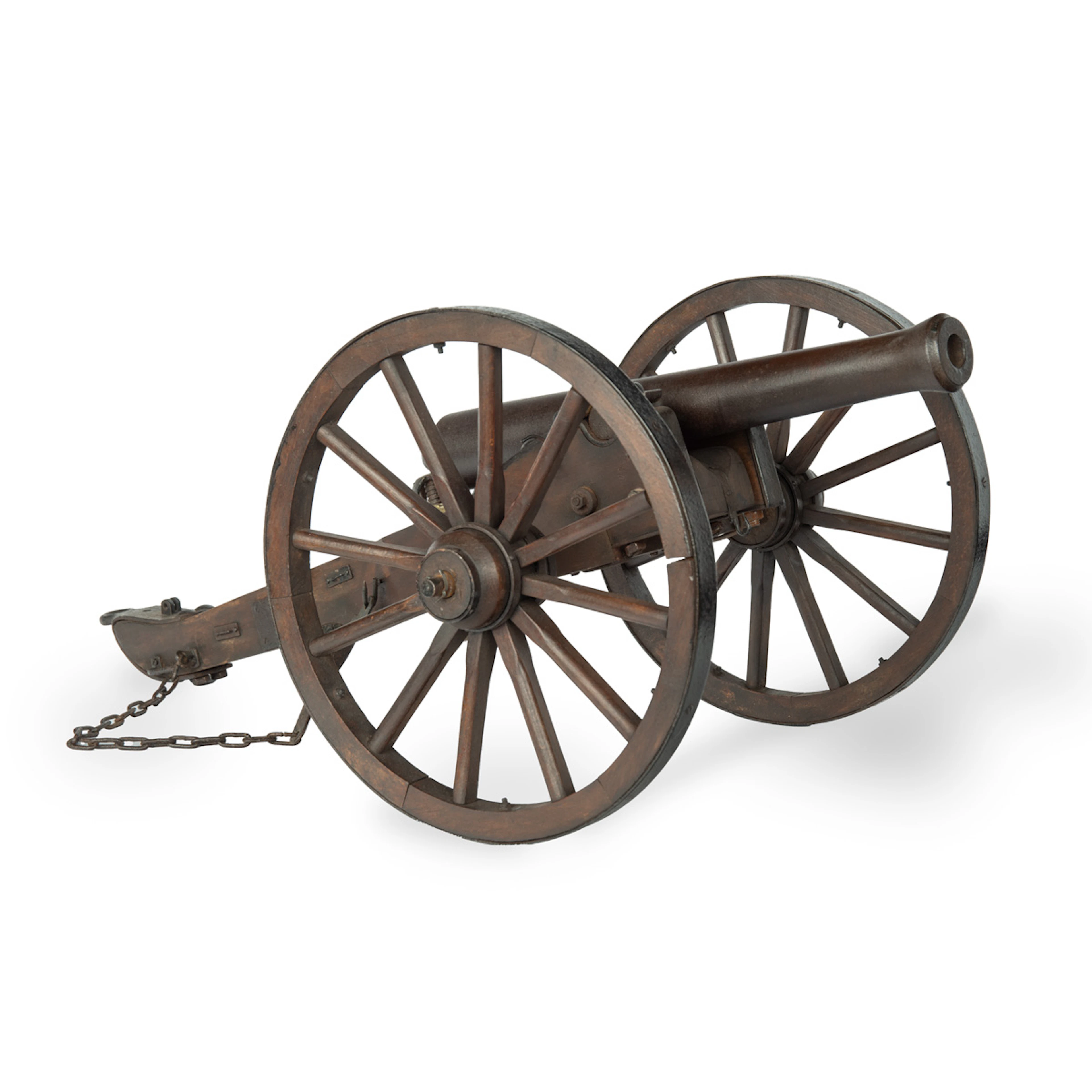 A late 19th century scale model of field cannon