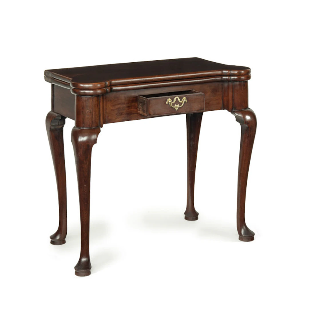 A George I walnut card table