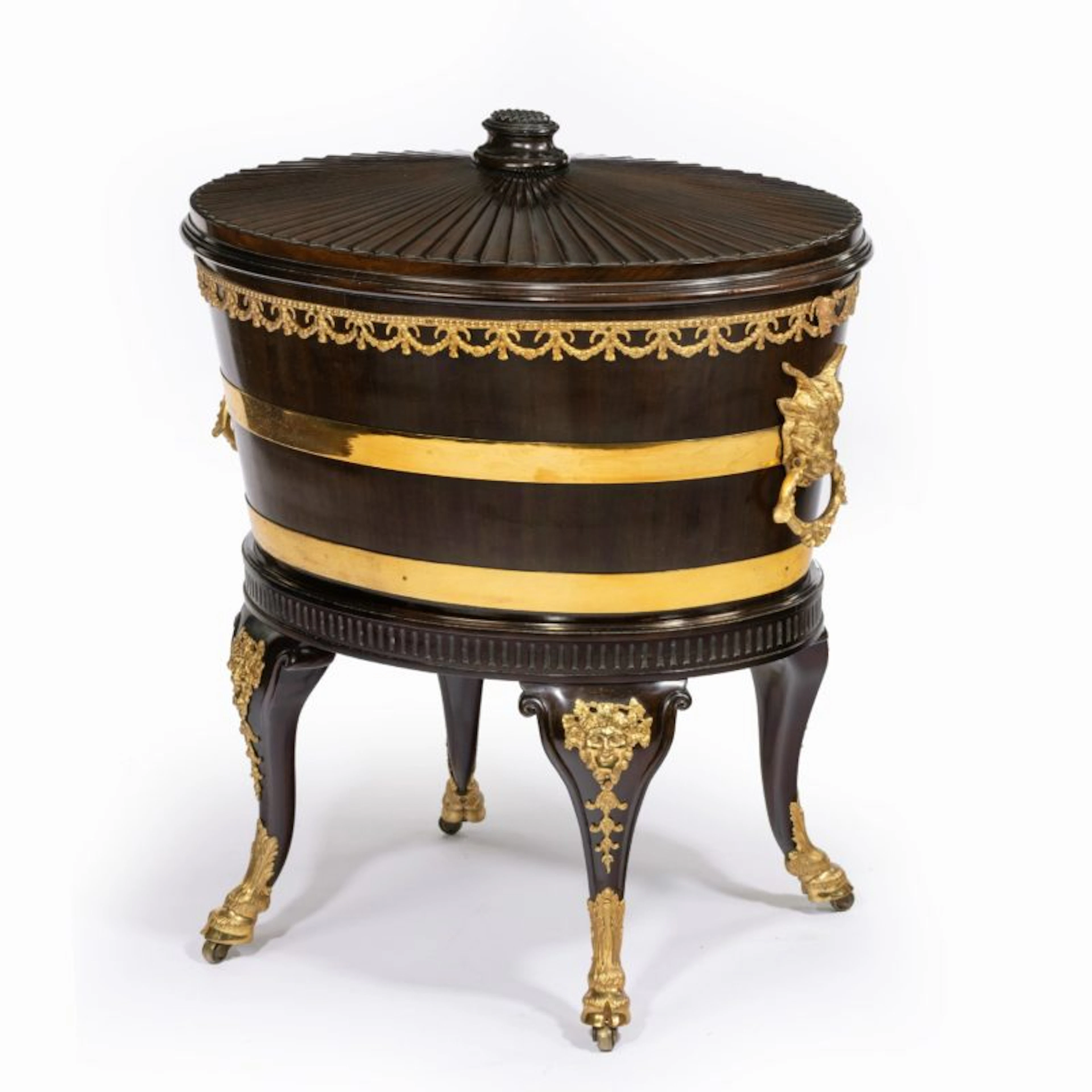 Victorian mahogany wine cooler attributed to Gillows