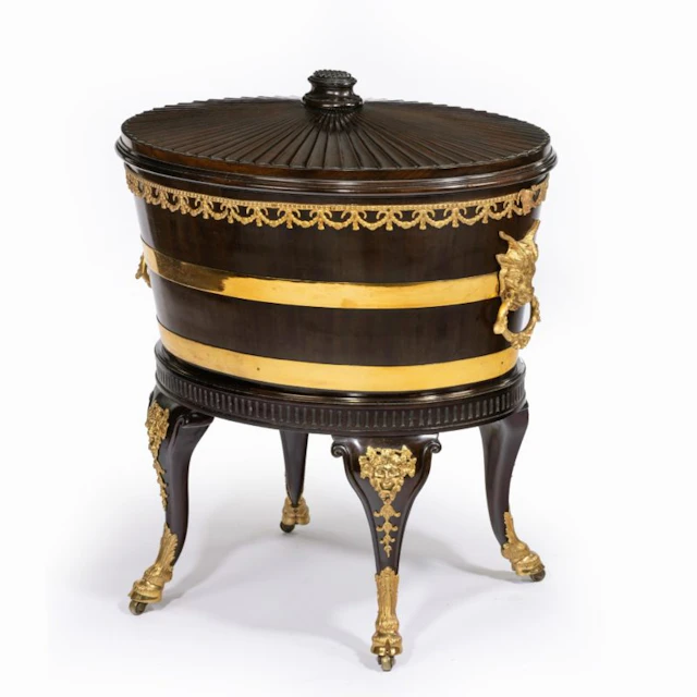 Victorian mahogany wine cooler attributed to Gillows