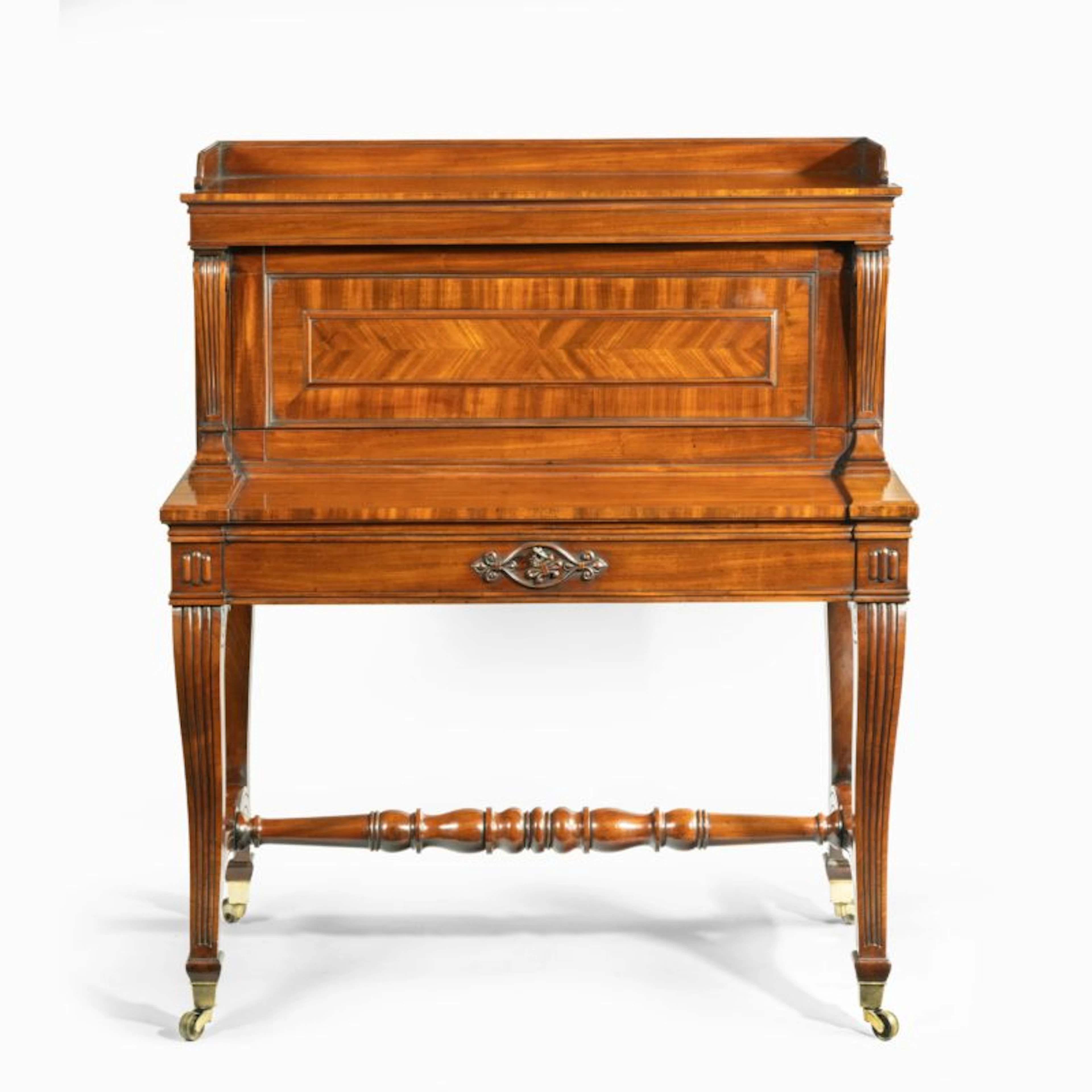 A George IV mahogany mechanical escritoire attributed to Gillows