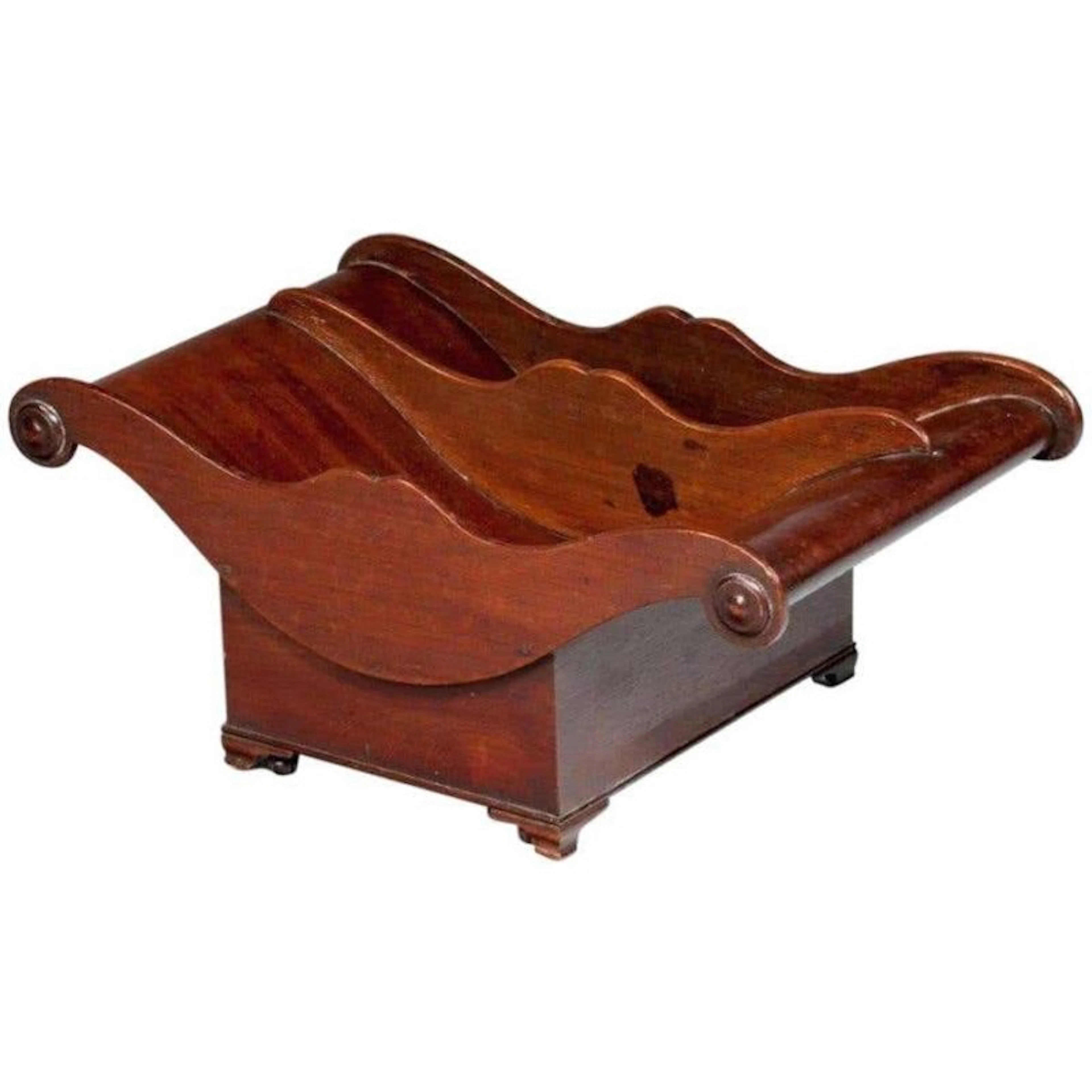 George III mahogany cheese coaster