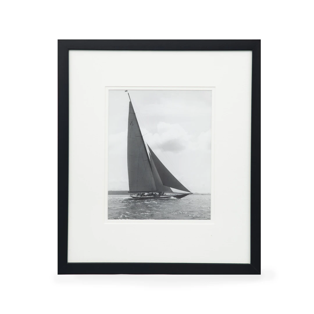 Shamrock 1927 powered up on piers tack gelatin print by Kirk and sons