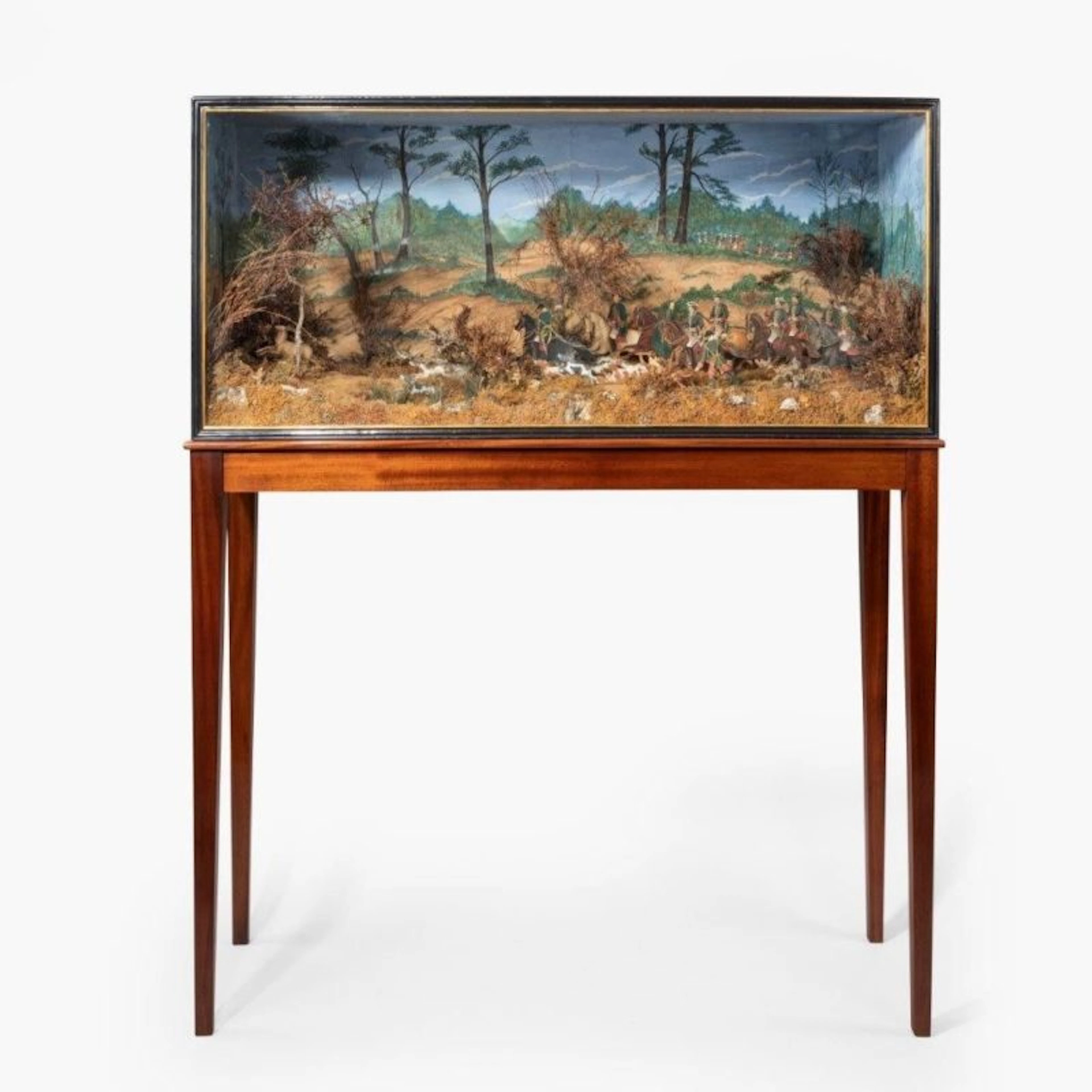 A rare Continental three dimensional cut paper diorama