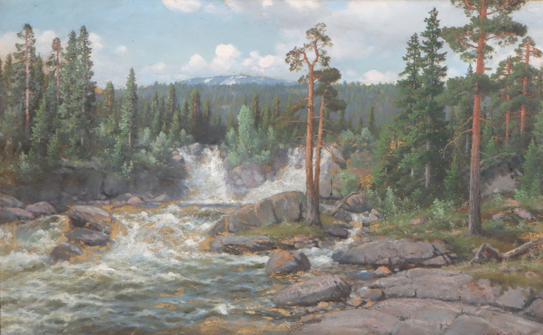 Olaf Nordlien, landskap. Maleri.