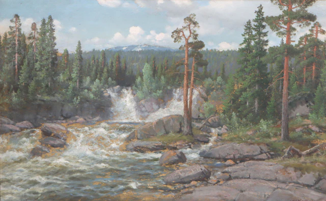 Olaf Nordlien, landskap. Maleri.