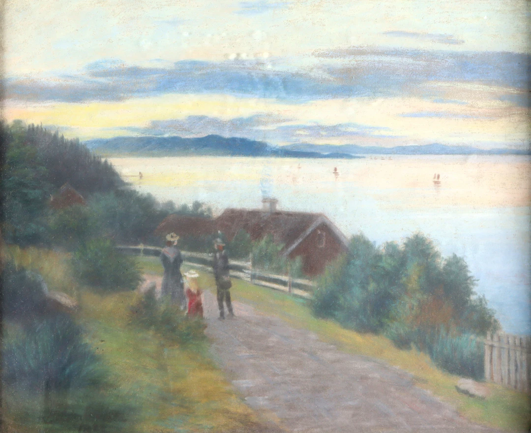 Harald Bertrand, Kongshavn. Pastell