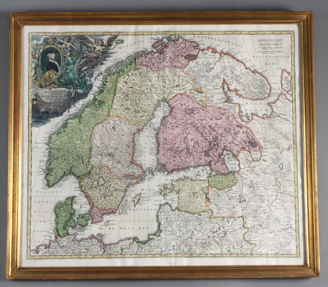 Kart, Scandinavia. J. Homann.