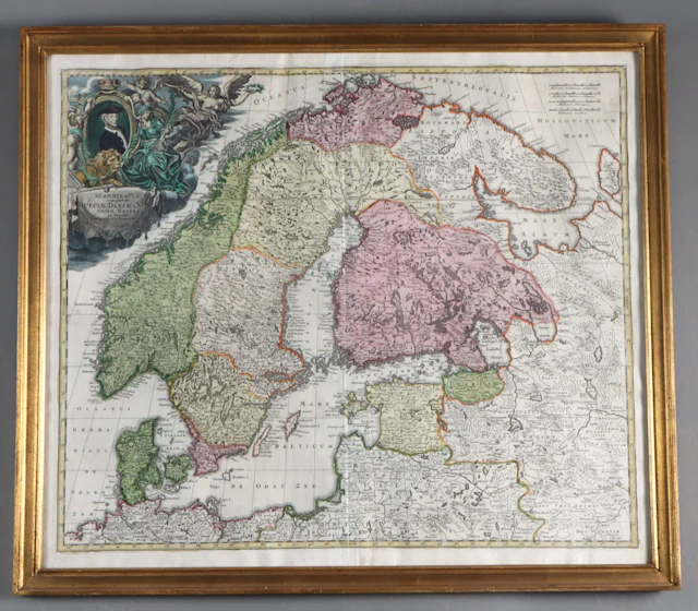 Kart, Scandinavia. J. Homann.