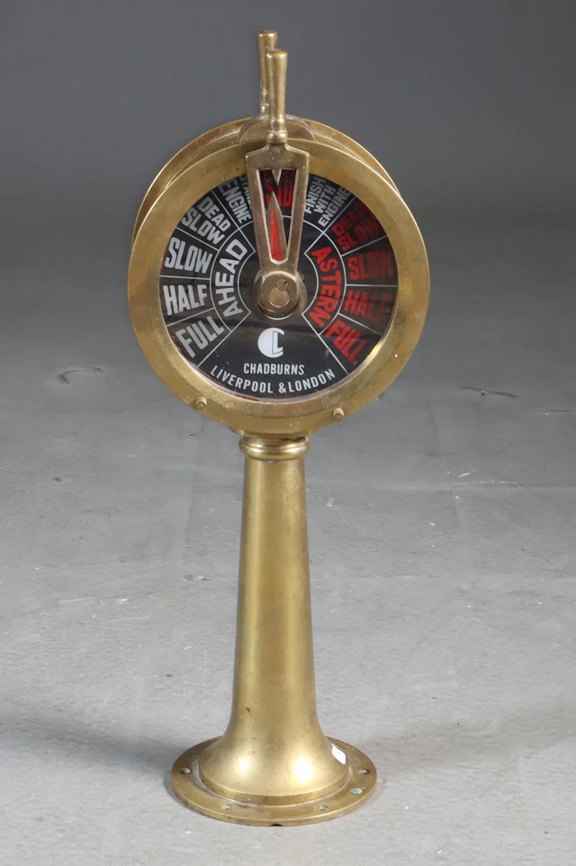 Liten maskintelegraf i messing, Chadburns