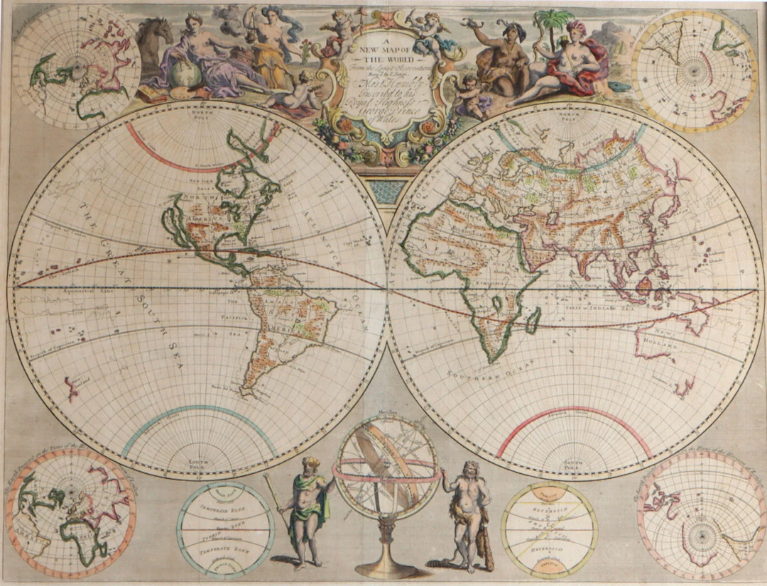 Verdenskart, John Senex ca.1720.