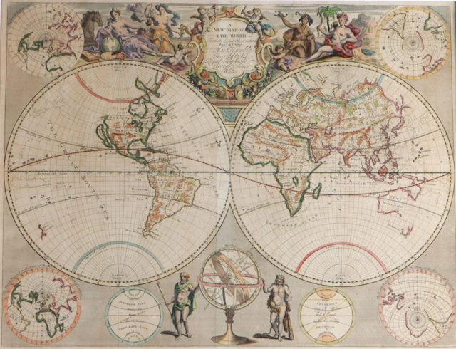 Verdenskart, John Senex ca.1720.