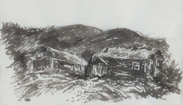 Henrik Sørensen, seter. Tegning.